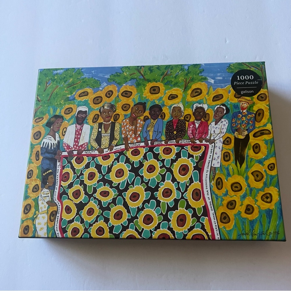 GAILSON FAITH RINGGOLD SUNFLOWER QUILTING BEE AT ARLES 1000 PIECE JIGSAW PUZZLE